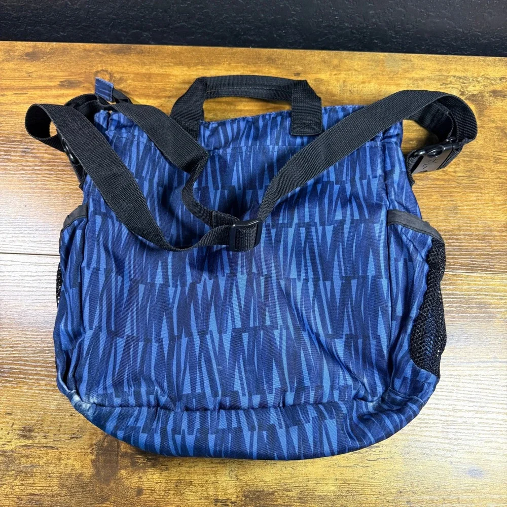 Skip‎ Hop Duo Signature Blue Tonal Chevron Polyester Diaper Bag OS